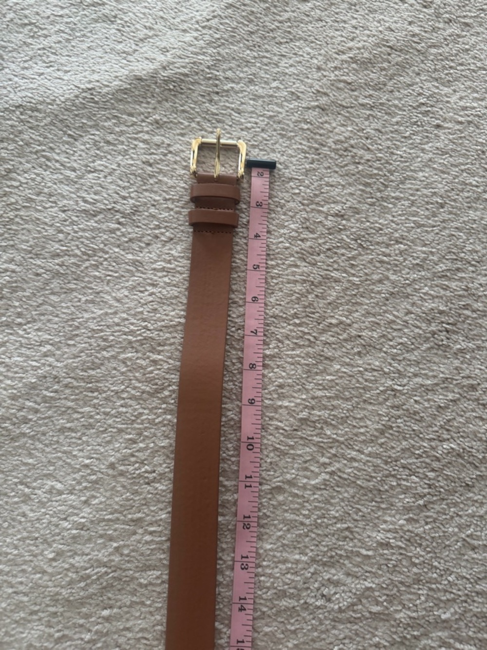 New York & Company brown Belt with Gold Buckle - Picture 4 of 4